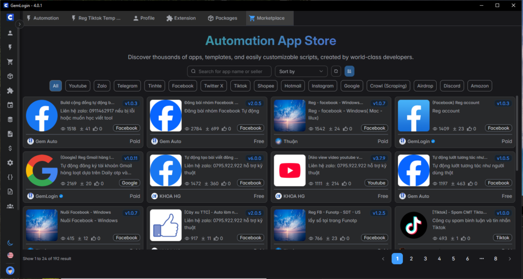 gemlogin 4.0.1 active gemlogin 401.rar active antidectect browser gem login dành cho mọi auto như maxcare, vv