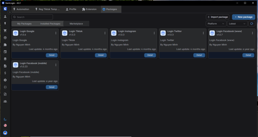 gemlogin 4.0.1 active gemlogin 401.rar active antidectect browser gem login dành cho mọi auto như maxcare, vv